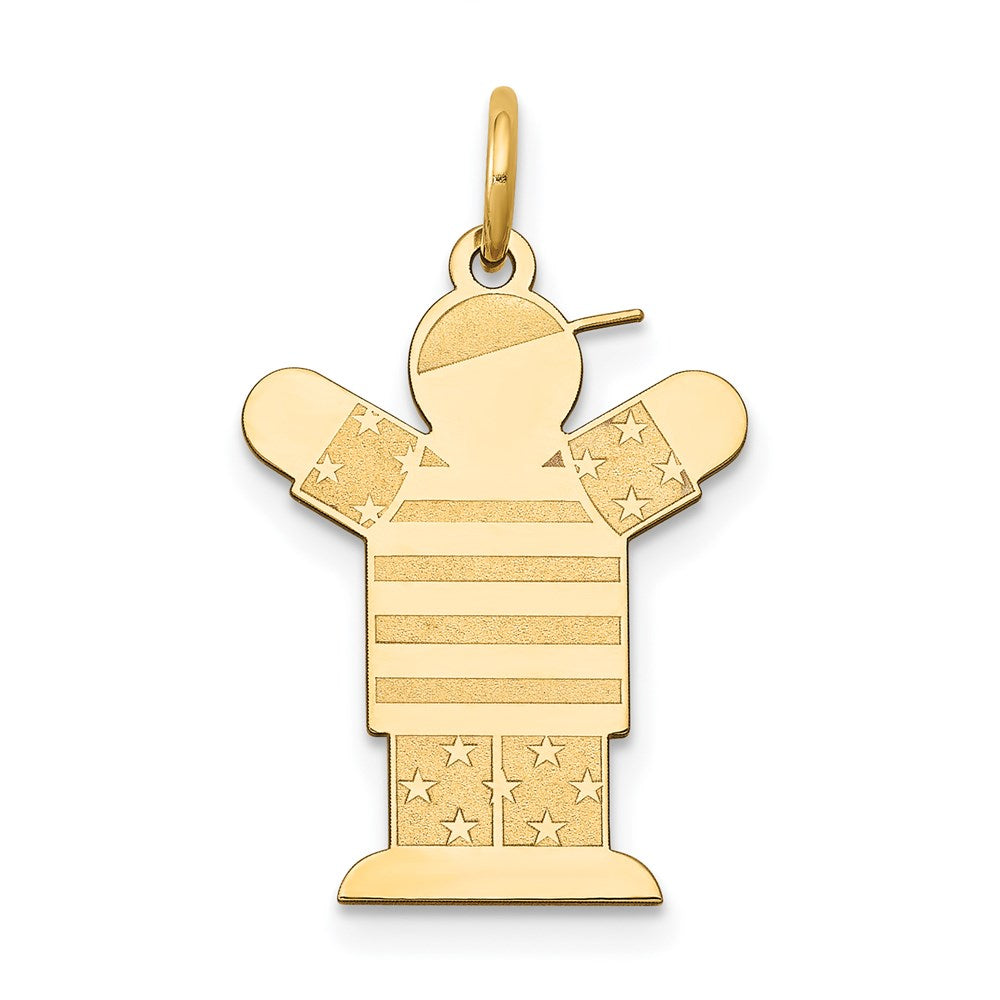 14K Gelbgold 14K Kinder Charm