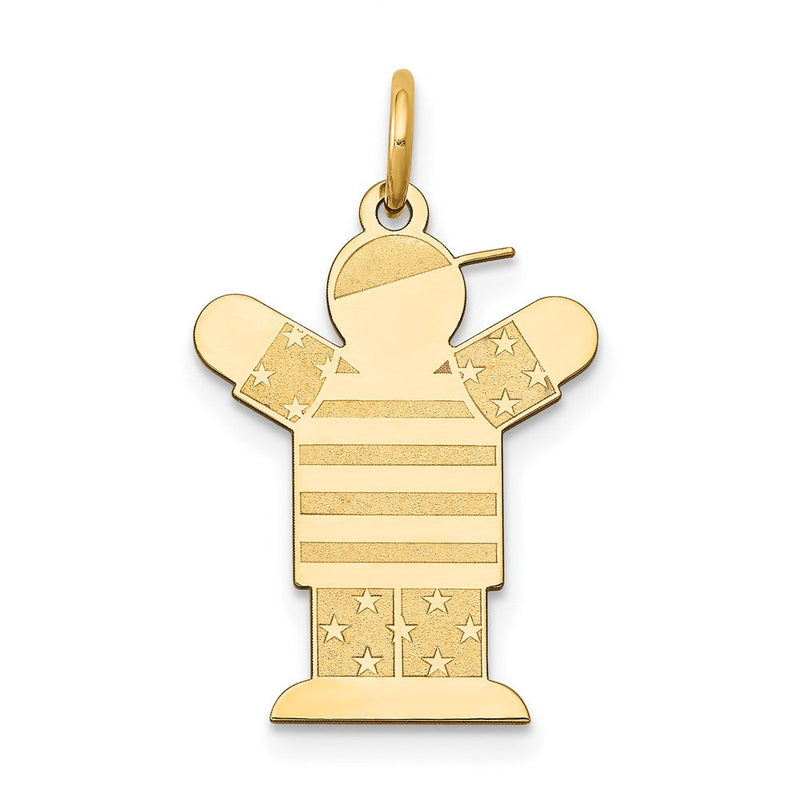 14K Gelbgold 14K Kinder Charm
