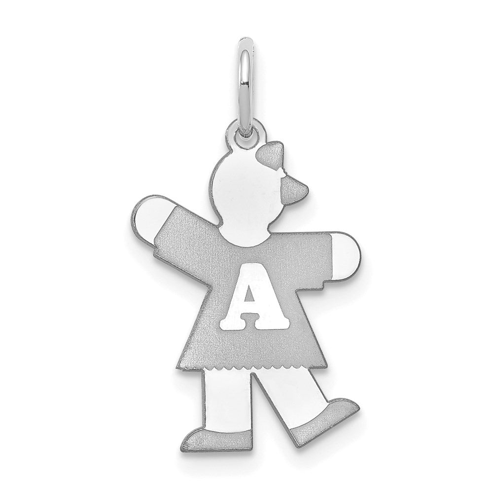 14K Weißgold Kinder Charm