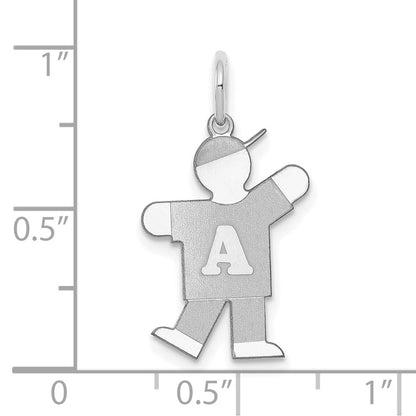 14K Weißgold Kinder Charm