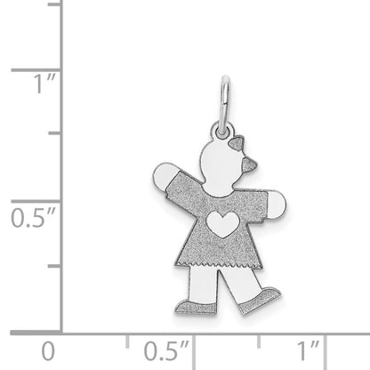 14K Weißgold 14K Weißgold Kinder Charm