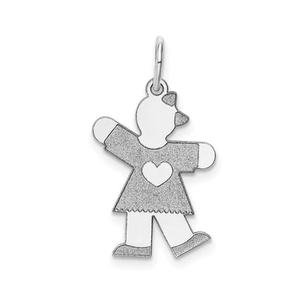 14K Weißgold 14K Weißgold Kinder Charm