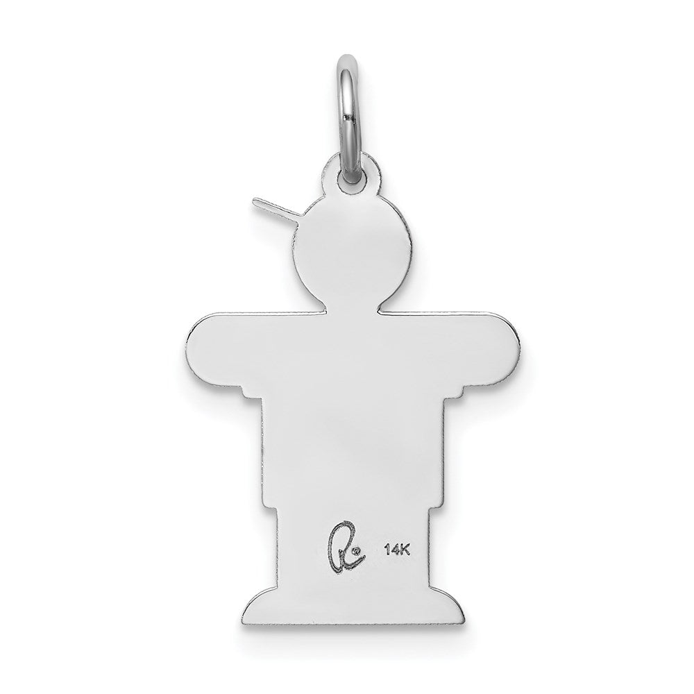 14K Weißgold 14K Weißgold Kinder Charm