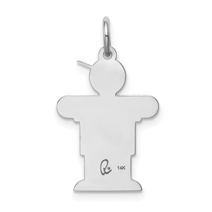 14K Weißgold 14K Weißgold Kinder Charm