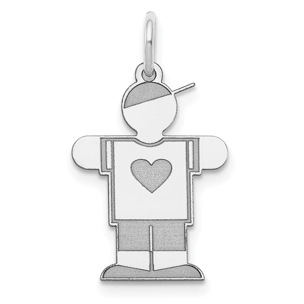 14K Weißgold 14K Weißgold Kinder Charm