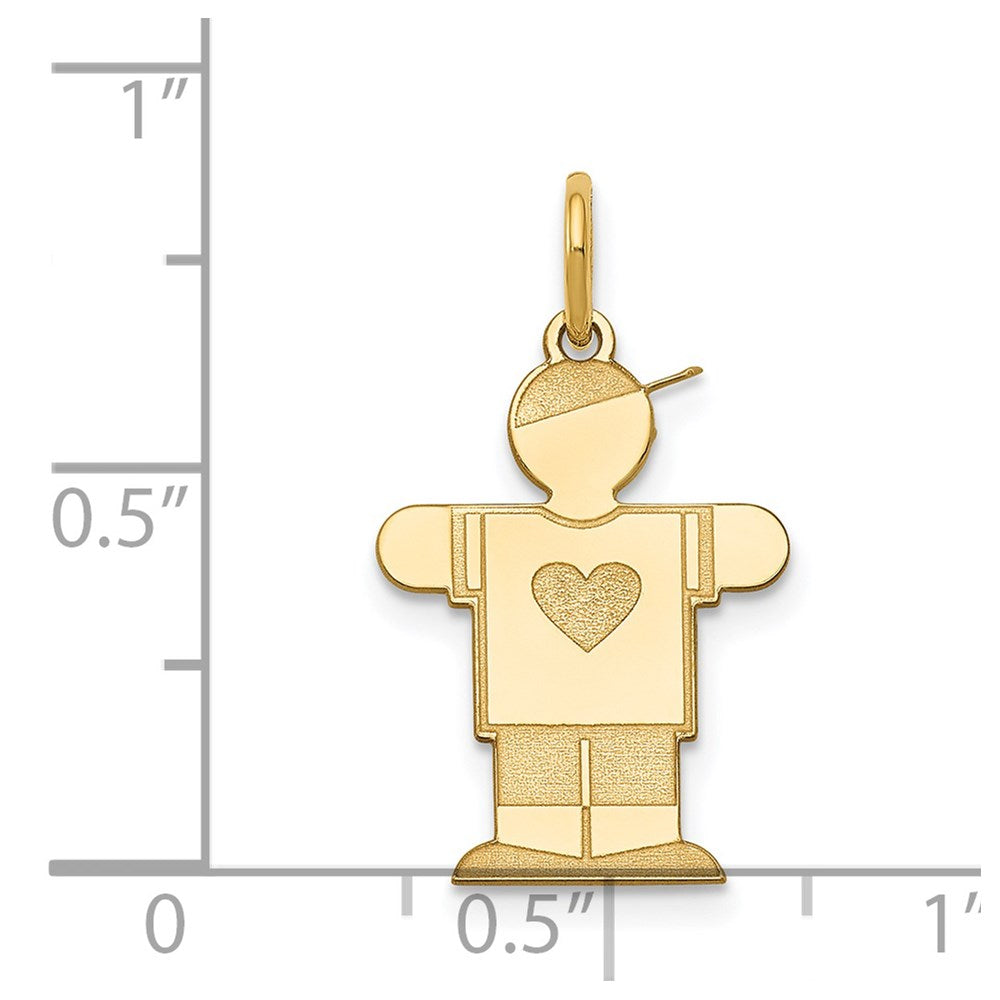14K Gelbgold 14K Kinder Charm