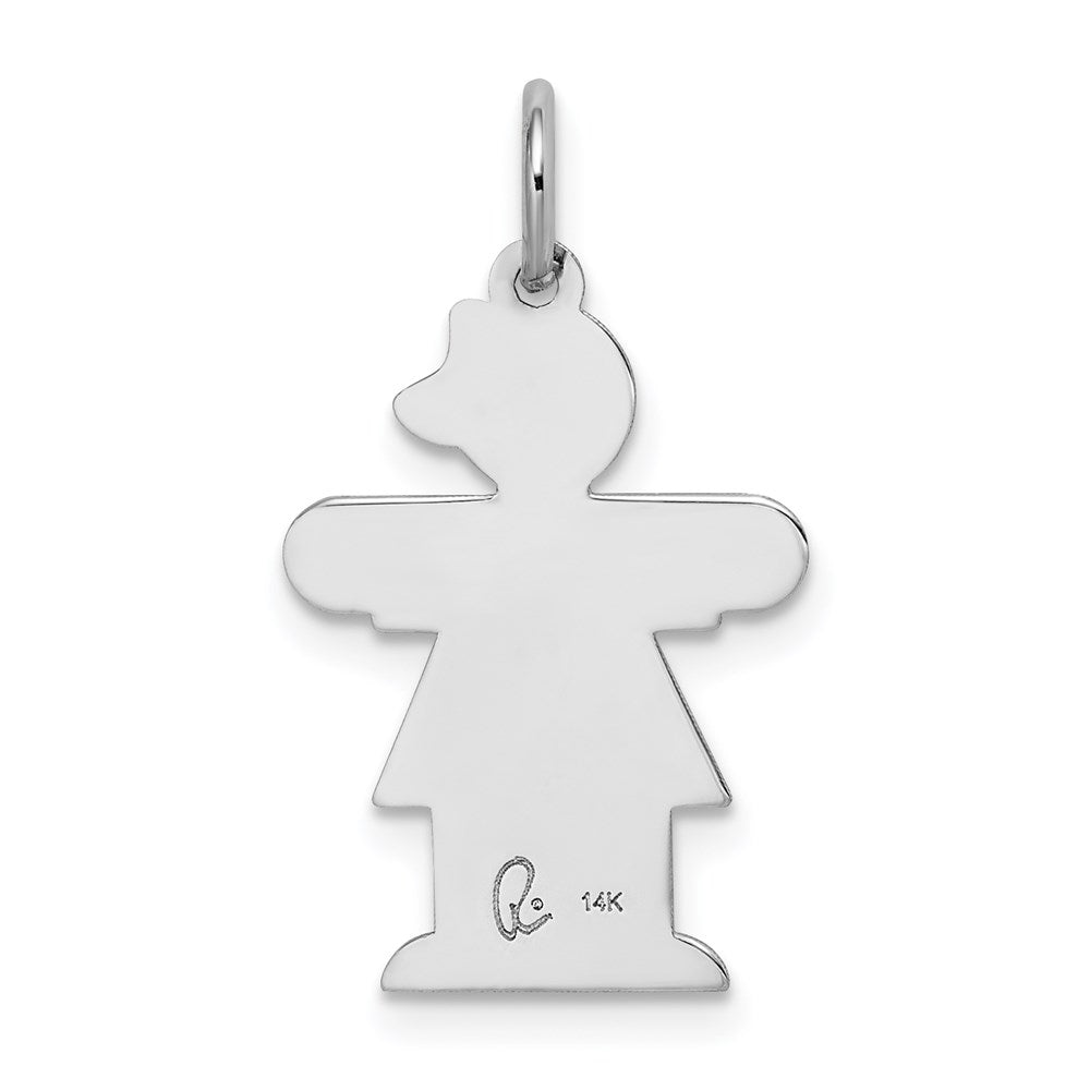 14K Weißgold 14K Weißgold Kinder Charm