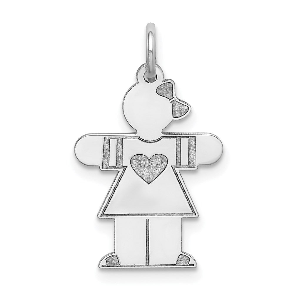 14K Weißgold 14K Weißgold Kinder Charm