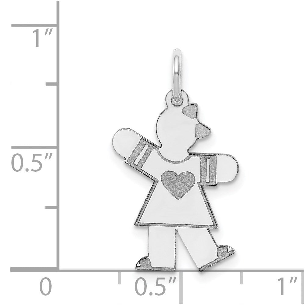 14K Weißgold 14K Weißgold Kinder Charm