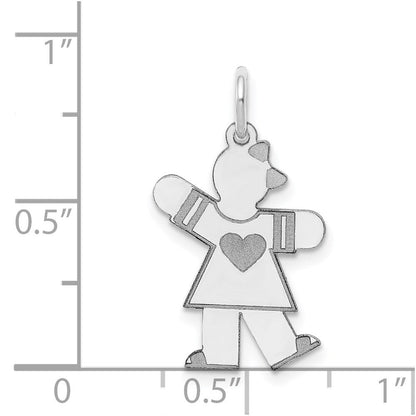 14K Weißgold 14K Weißgold Kinder Charm