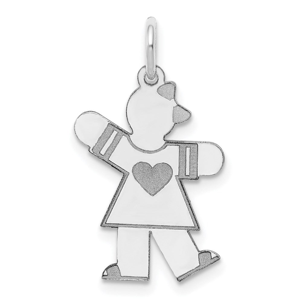 14K Weißgold 14K Weißgold Kinder Charm