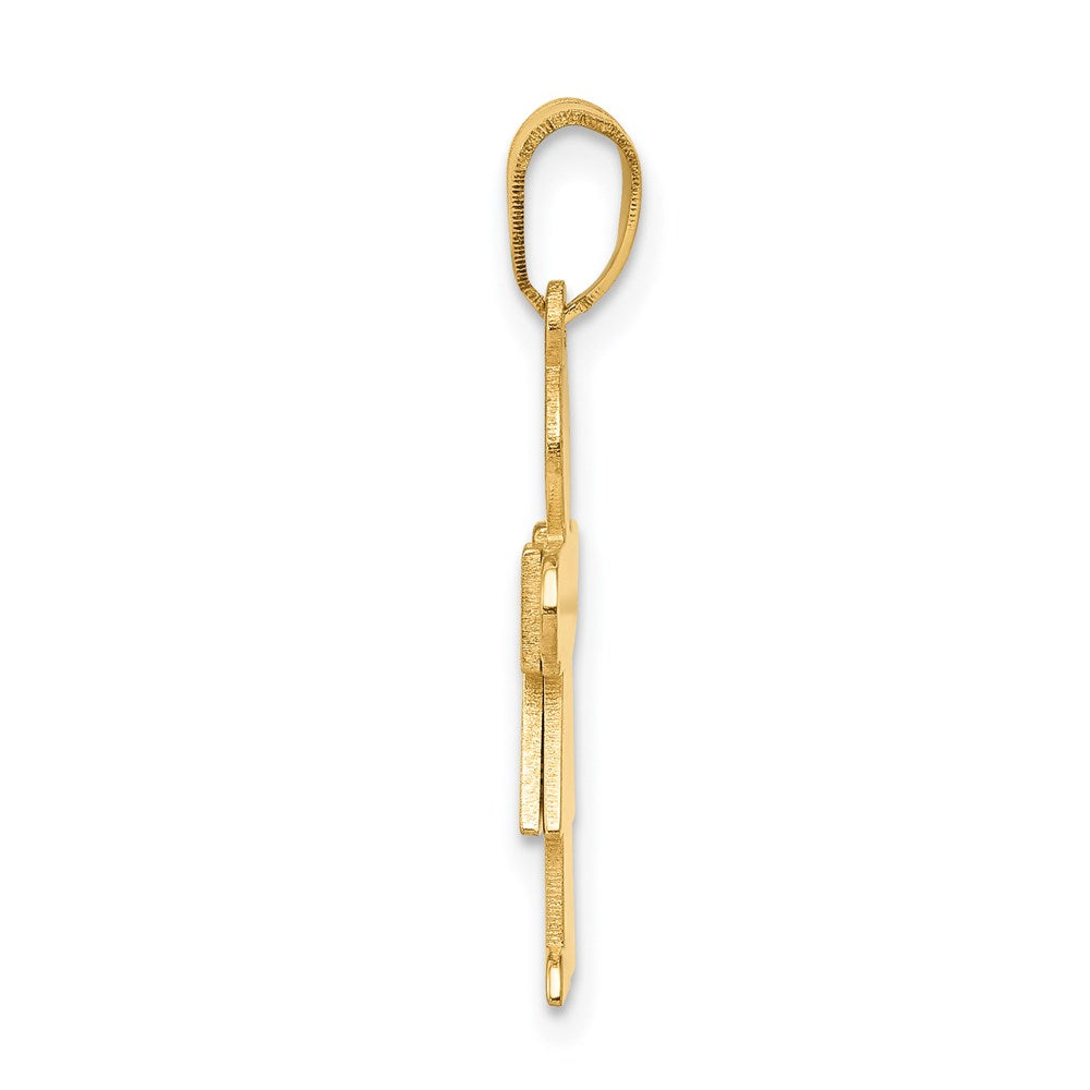 14K Gelbgold Mädchen-Charm