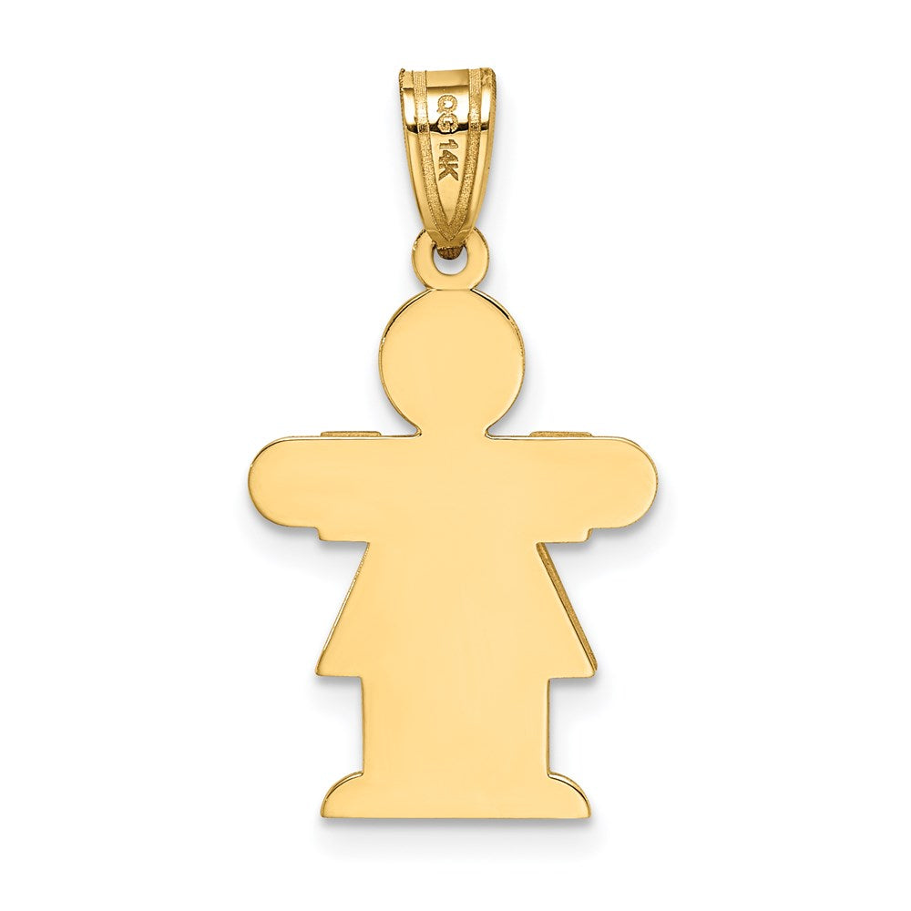 14K Gelbgold Mädchen-Charm