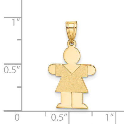 14K Gelbgold Mädchen-Charm