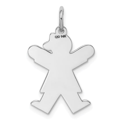 14K Weißgold 14K Weißgold Kinder Charm