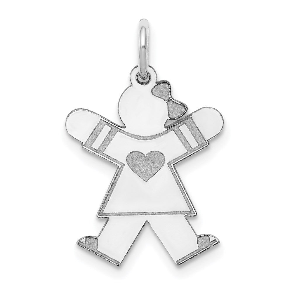 14K Weißgold 14K Weißgold Kinder Charm