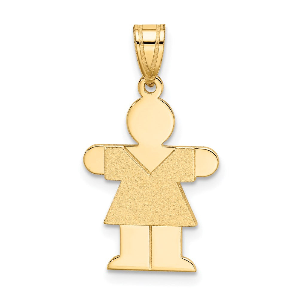 14K Gelbgold Mädchen-Charm