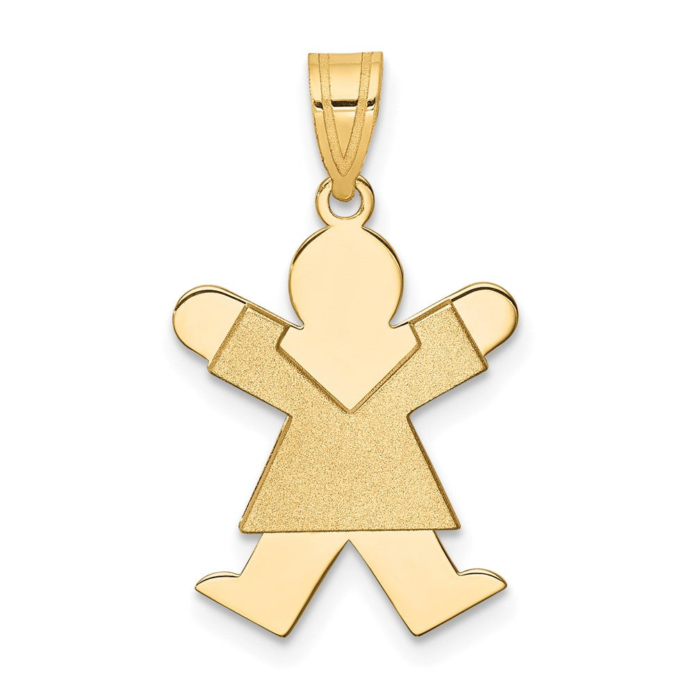 14K Gelbgold Mädchen-Charm