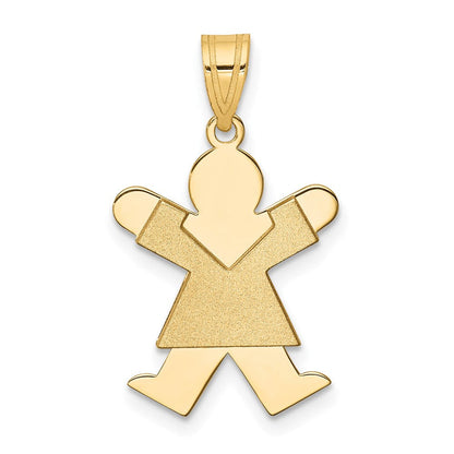 14K Gelbgold Mädchen-Charm