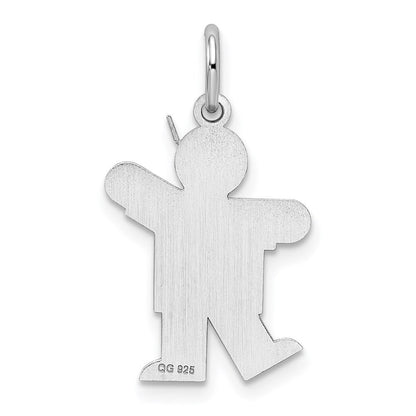 Sterlingsilber Rhodiniert Kiss Kinder Charm