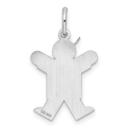 Sterlingsilber Rhodiniert Freude Kinder Charm