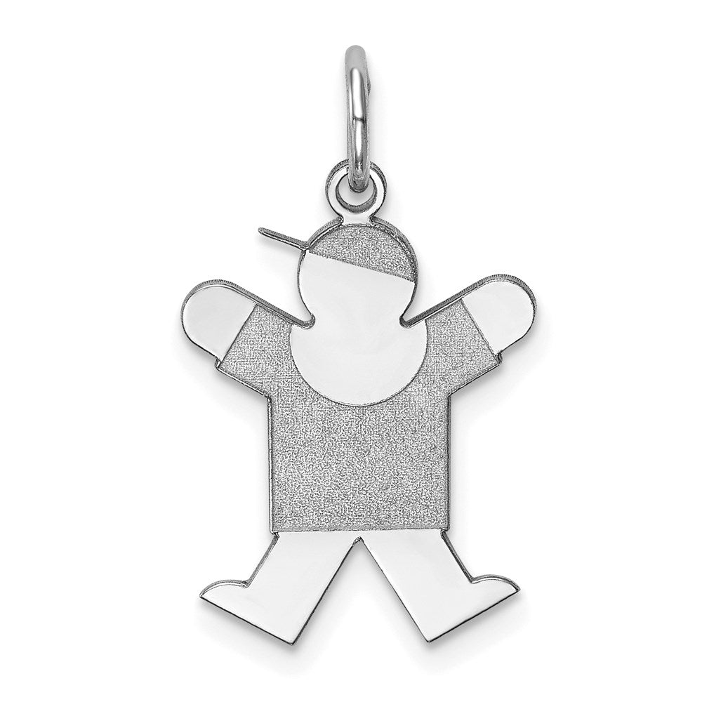 Sterlingsilber Rhodiniert Freude Kinder Charm