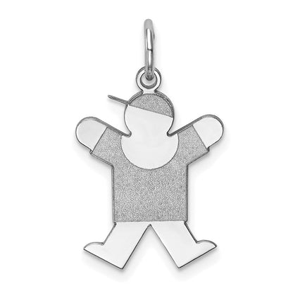 Sterlingsilber Rhodiniert Freude Kinder Charm