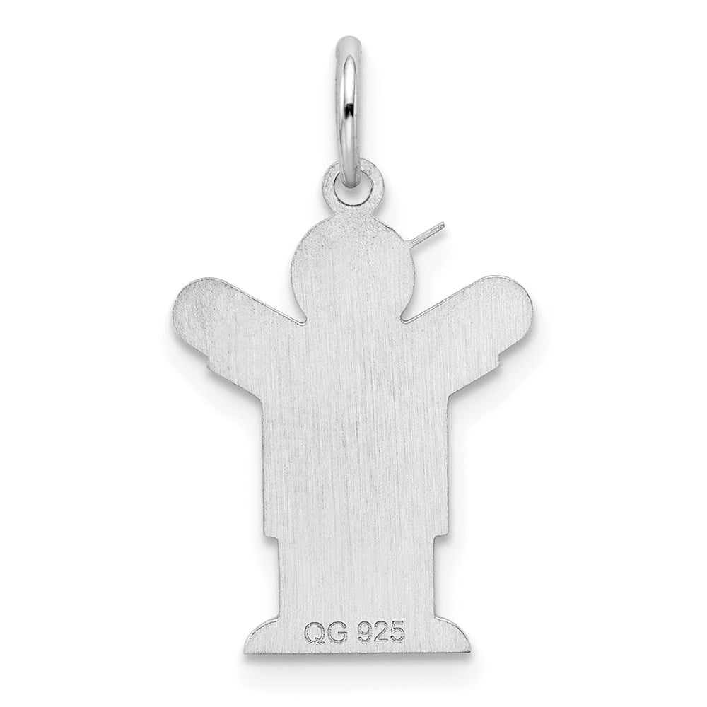 Sterlingsilber Rhodiniert Liebe Kinder Charm