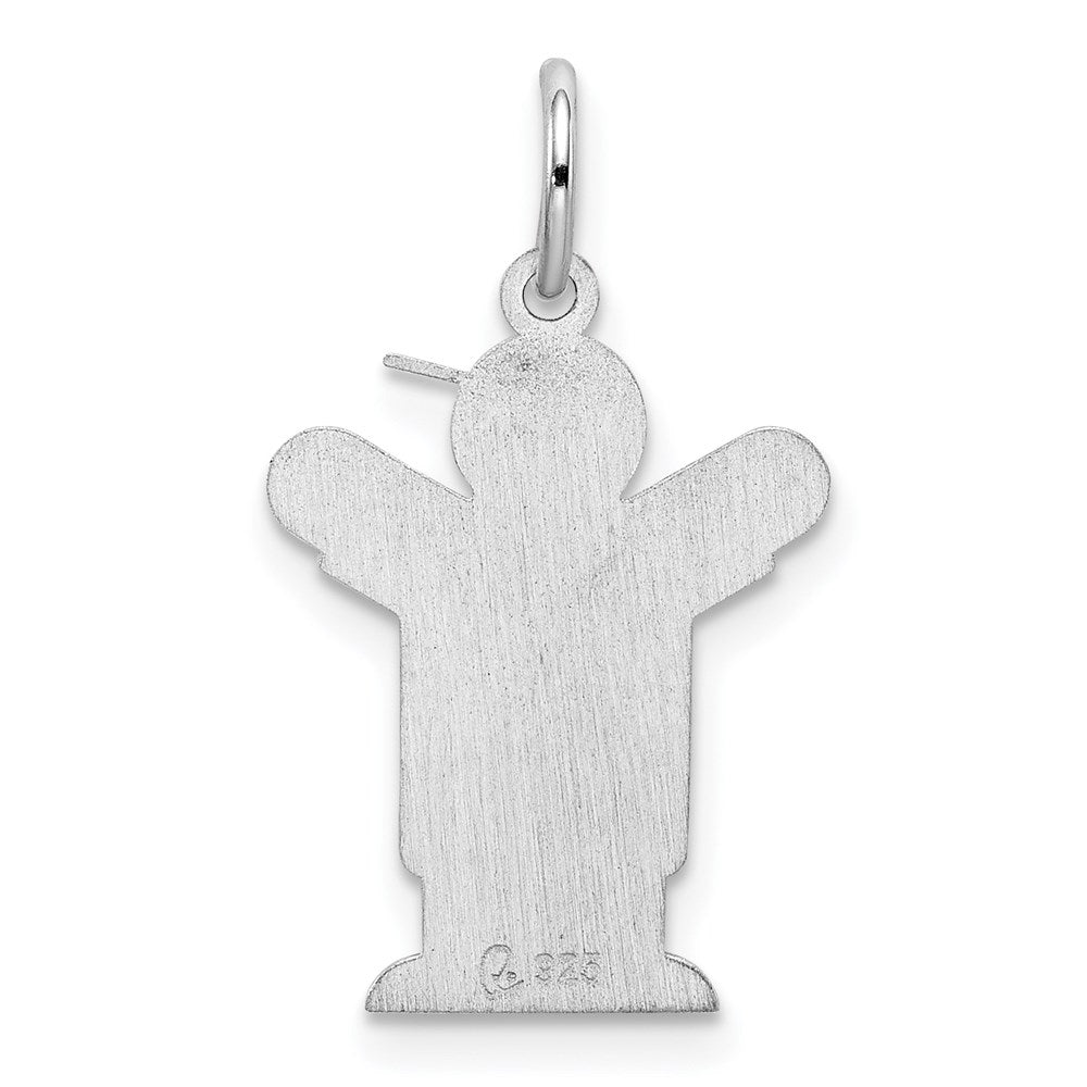 Sterlingsilber Rhodiniert Liebe Kinder Charm