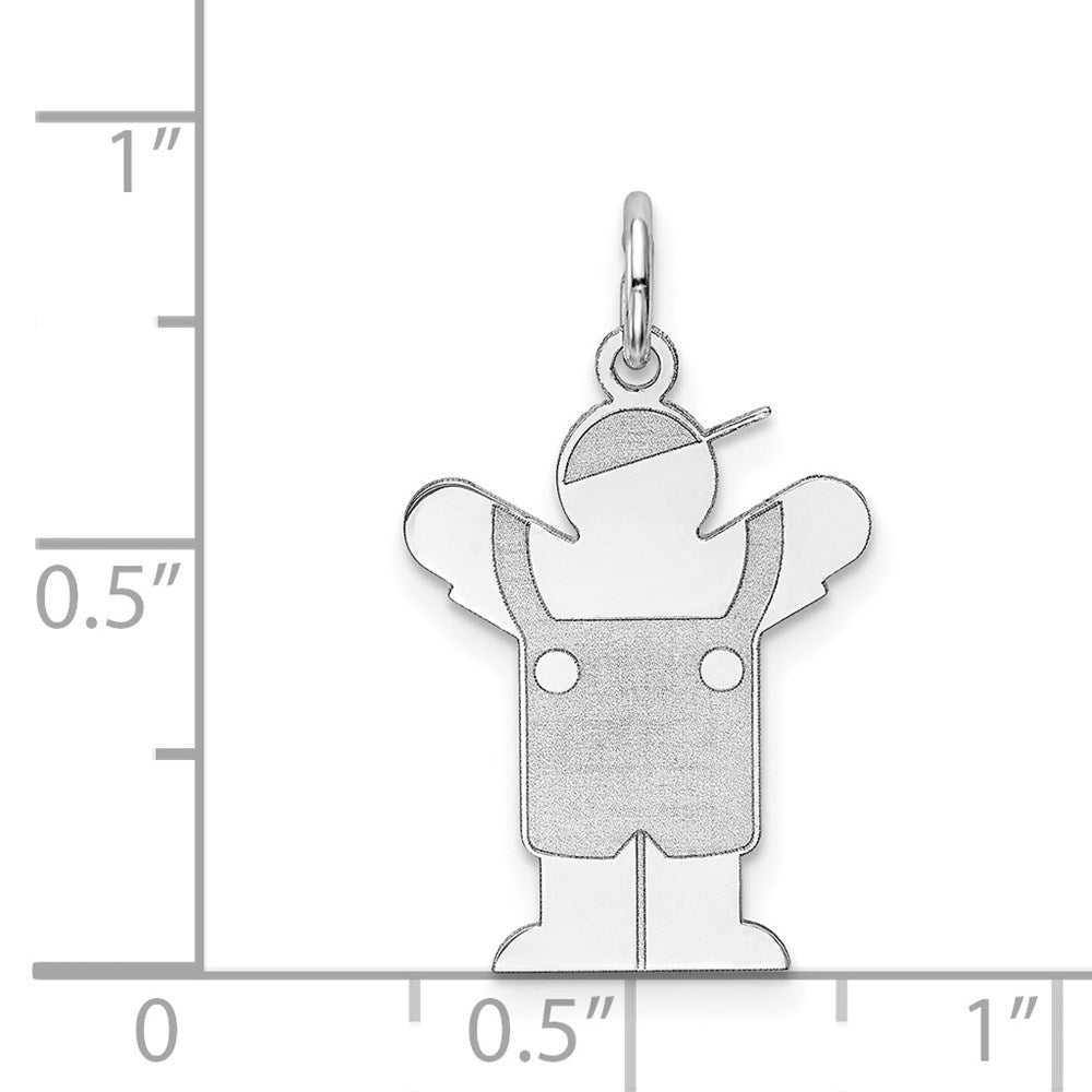Sterlingsilber Rhodiniert Liebe Kinder Charm