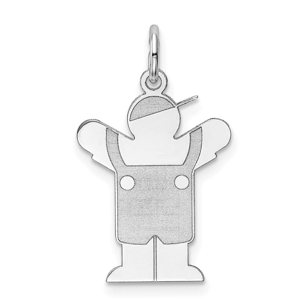 Sterlingsilber Rhodiniert Liebe Kinder Charm