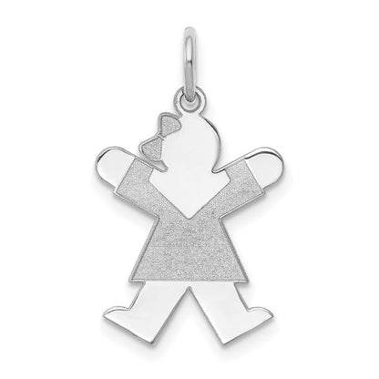 Sterlingsilber Rhodiniert Freude Kinder Charm