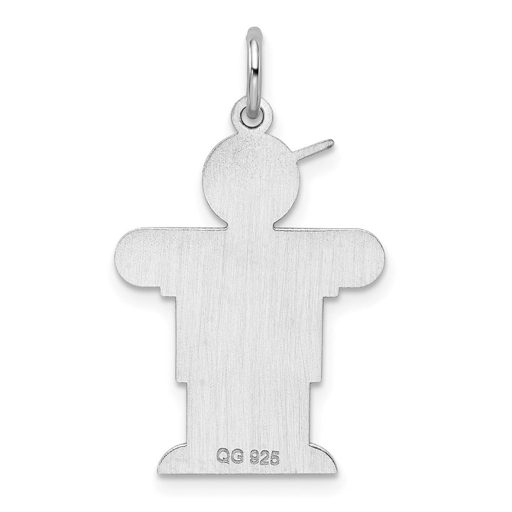 Sterlingsilber Rhodiniert Hugs Kinder Charm