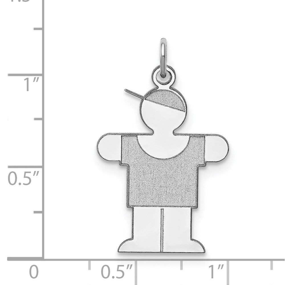 Sterlingsilber Rhodiniert Hugs Kinder Charm
