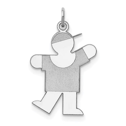 Sterlingsilber Rhodiniert Kiss Kinder Charm