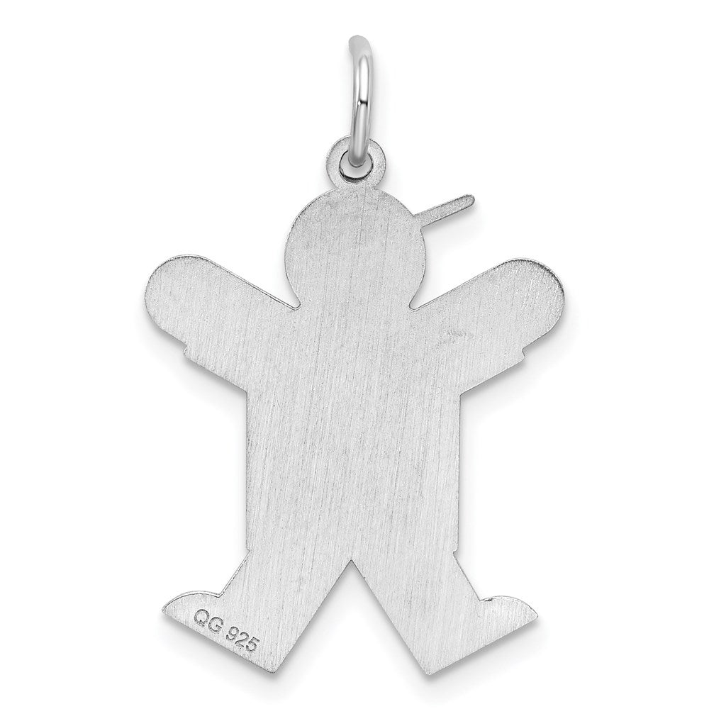 Sterlingsilber Rhodiniert Freude Kinder Charm