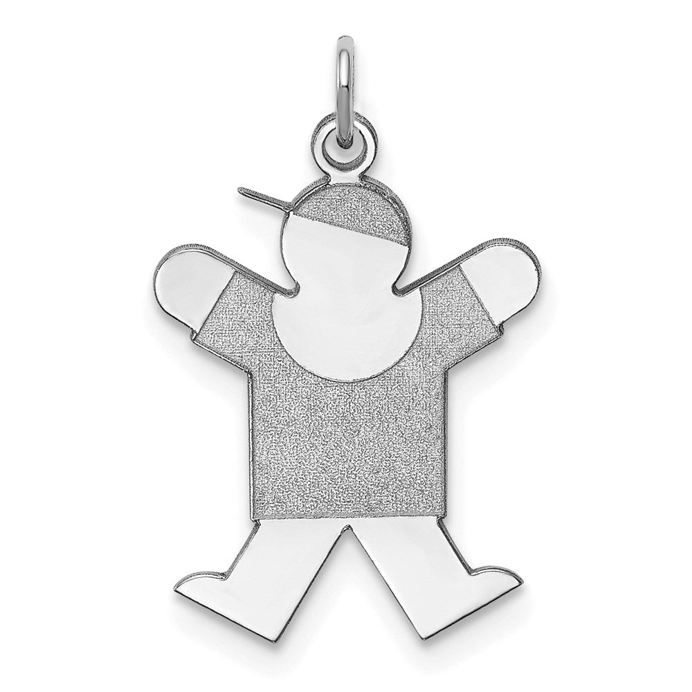 Sterlingsilber Rhodiniert Freude Kinder Charm