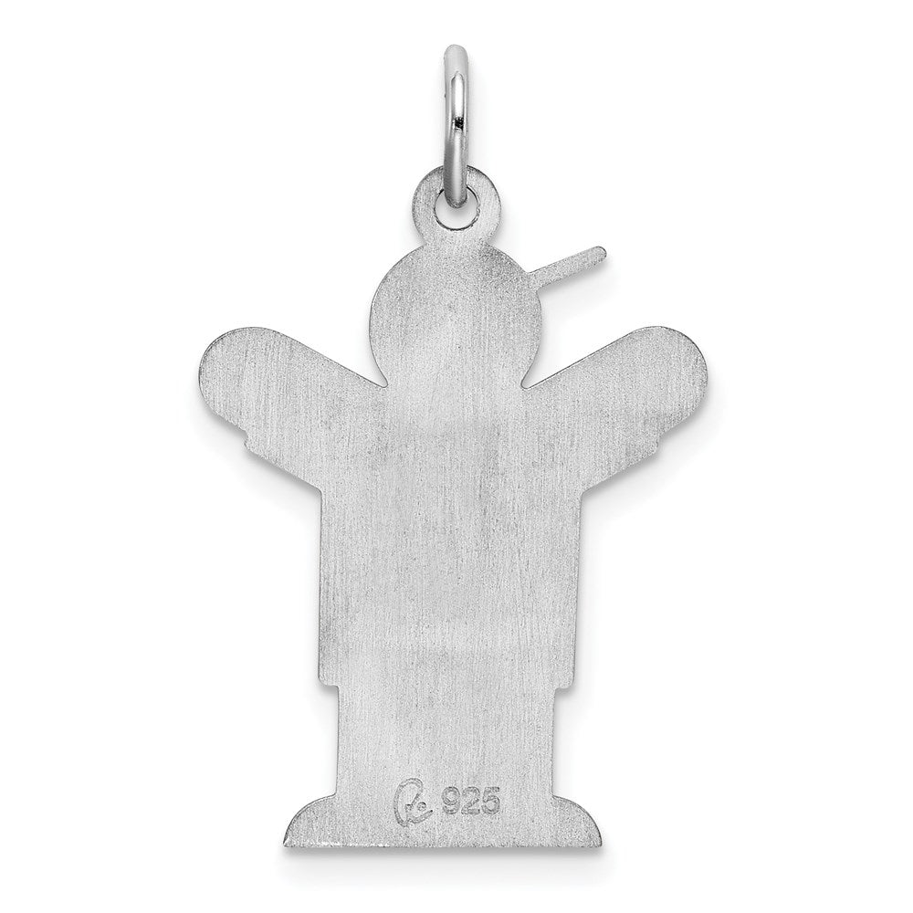 Sterlingsilber Rhodiniert Liebe Kinder Charm