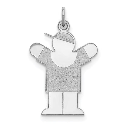 Sterlingsilber Rhodiniert Liebe Kinder Charm