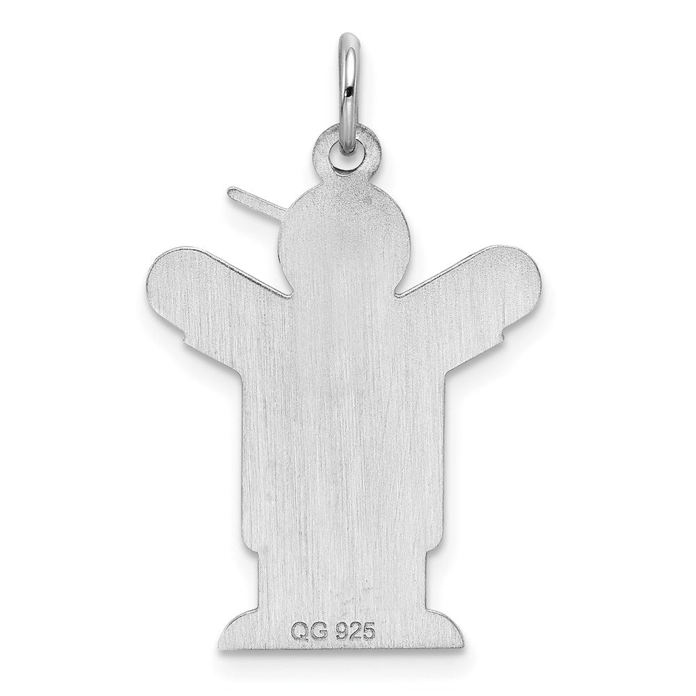 Sterlingsilber Rhodiniert Liebe Kinder Charm