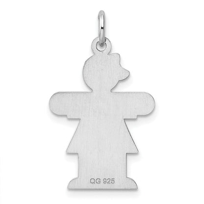 Sterlingsilber Rhodiniert Hugs Kinder Charm