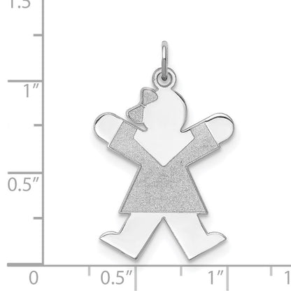 Sterlingsilber Rhodiniert Freude Kinder Charm