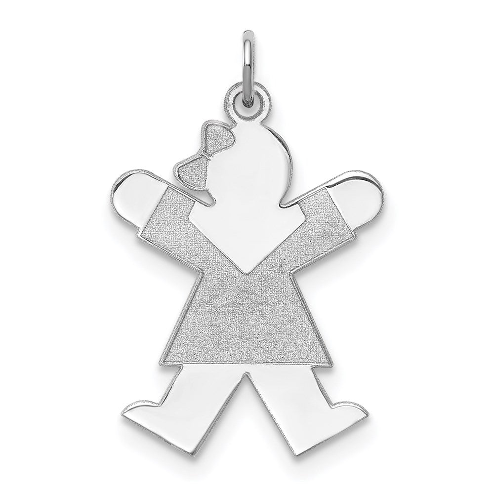 Sterlingsilber Rhodiniert Freude Kinder Charm