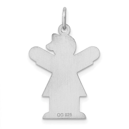 Sterlingsilber Rhodiniert Liebe Kinder Charm