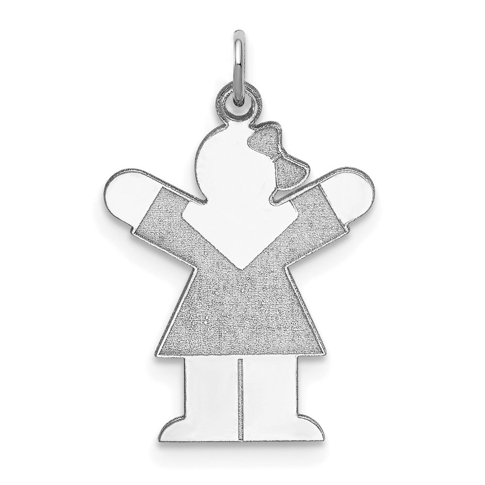 Sterlingsilber Rhodiniert Liebe Kinder Charm
