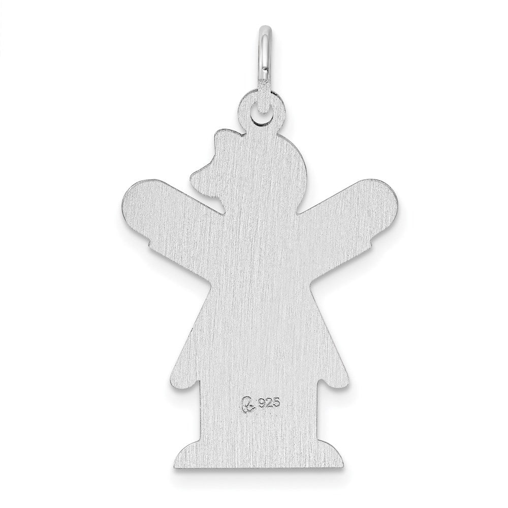 Sterlingsilber Rhodiniert Liebe Kinder Charm