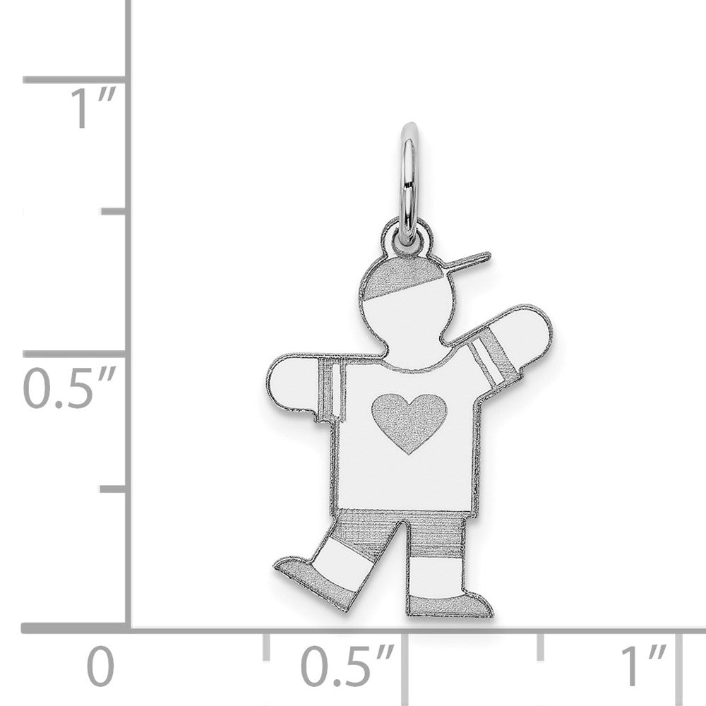 Sterlingsilber Rhodiniert Kinder Charm
