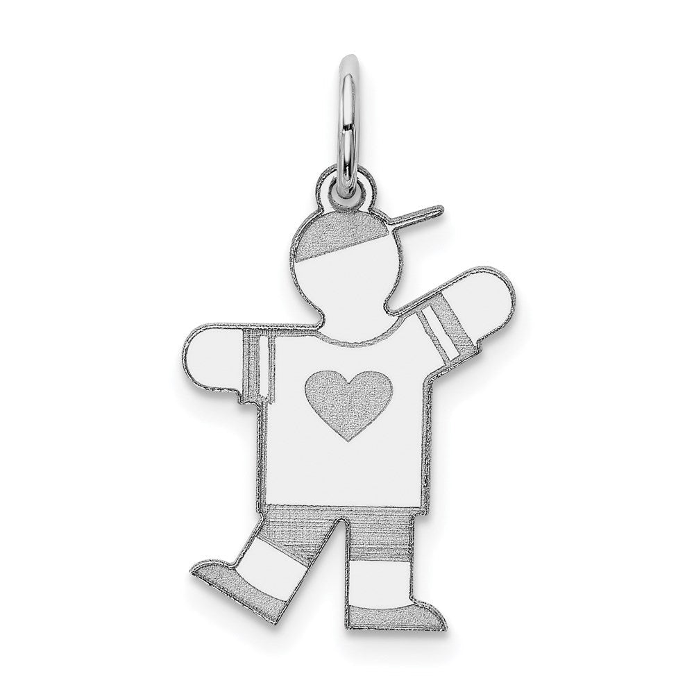 Sterlingsilber Rhodiniert Kinder Charm