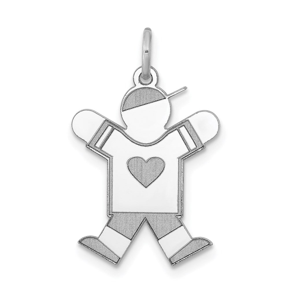 Sterlingsilber Rhodiniert Kinder Charm