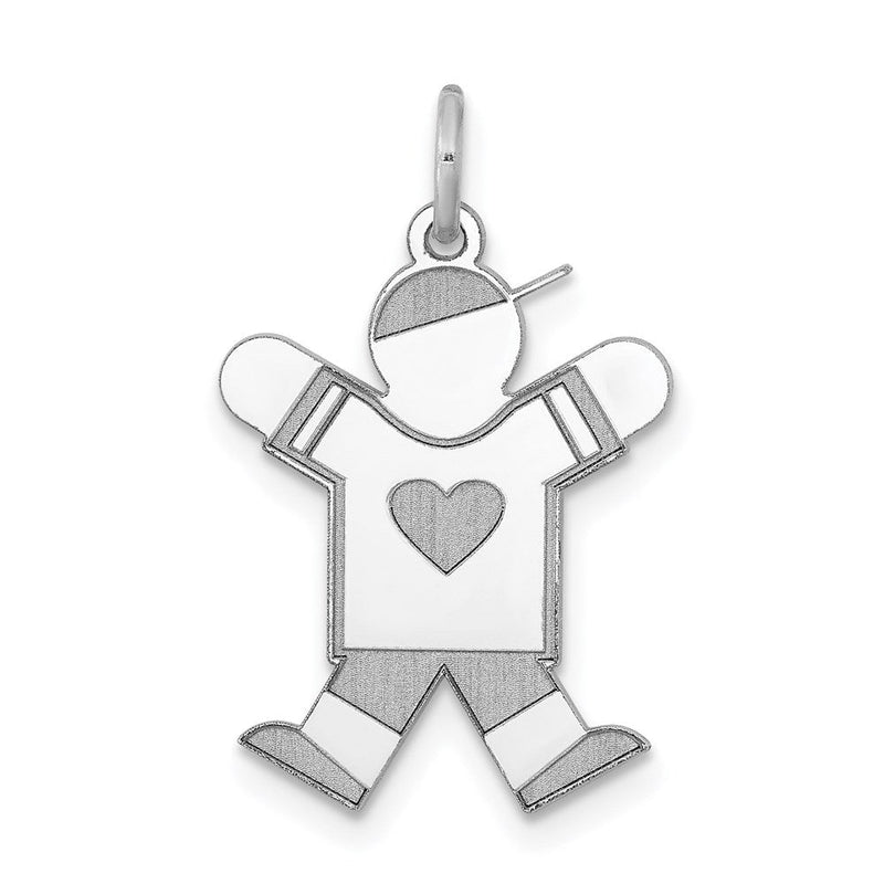 Sterlingsilber Rhodiniert Kinder Charm